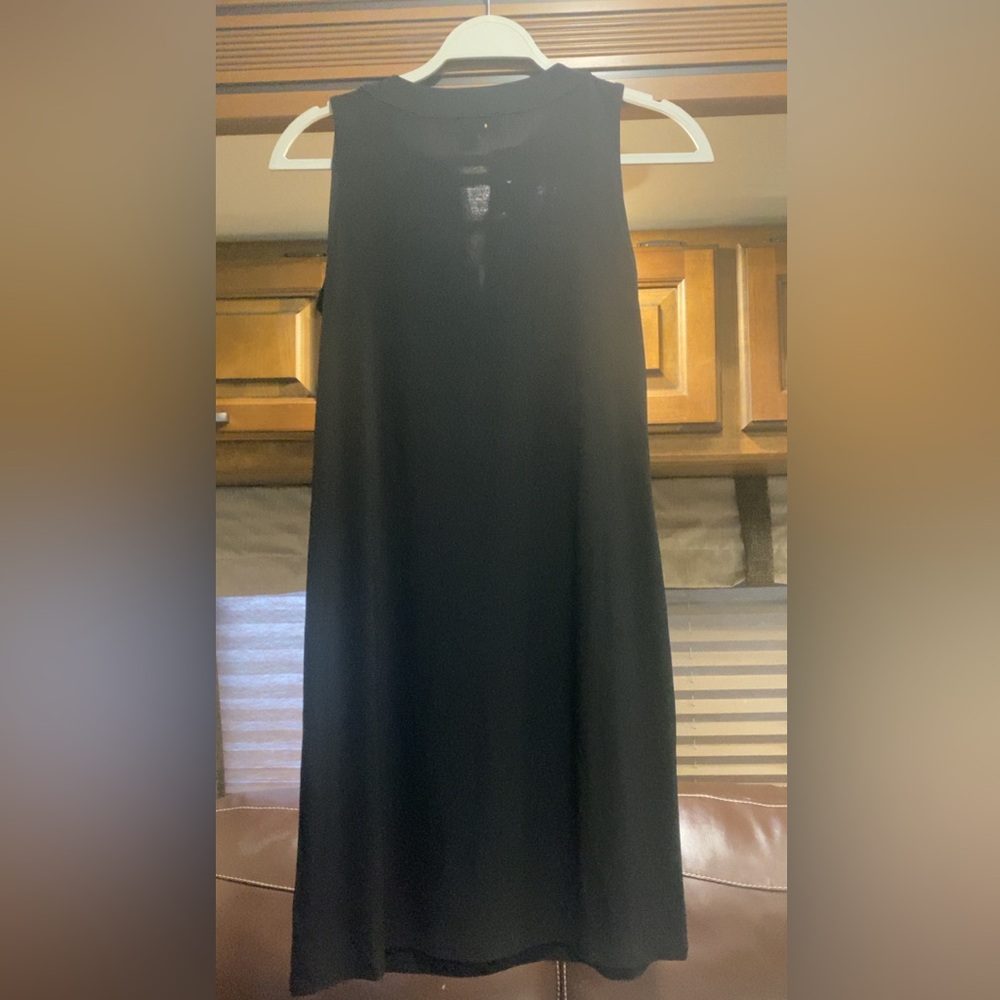 Michael Kors Black Lace-Up midi dress size Xs - Picture 4 of 7